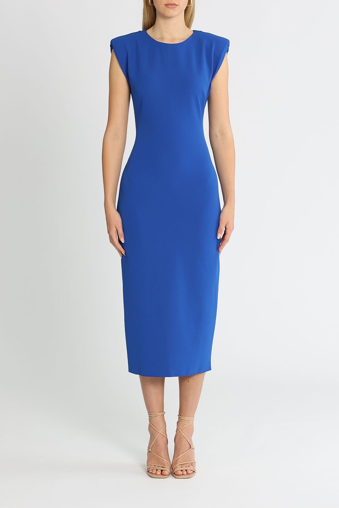 Nocturne Shoulder Pad Pencil Dress