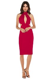Nookie - Wicked Games Midi Dress - Red - Front