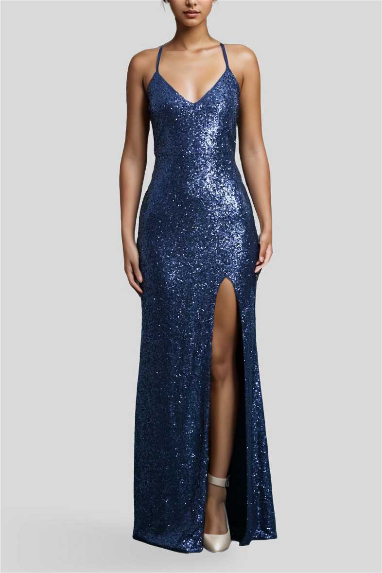 Navy Luxe Dress main image 0