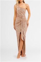 Nookie Palazzo Gown Rose Gold floor length