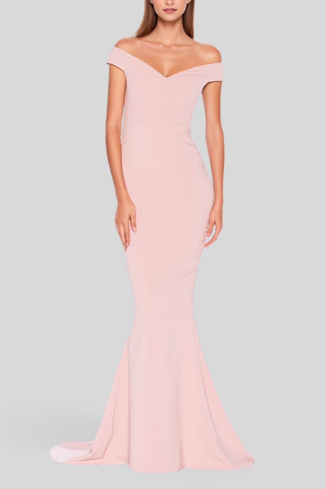 Pink Rust Gown Hire Allure Gown in Dusty Pink | Nookie | GlamCorner