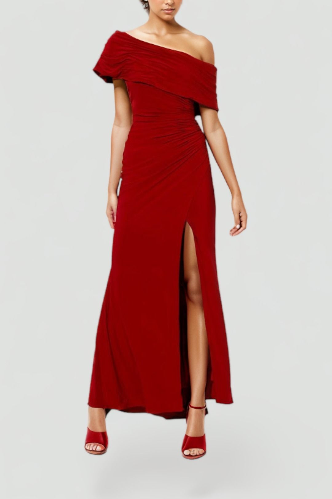 green emerald velvet dress Montique