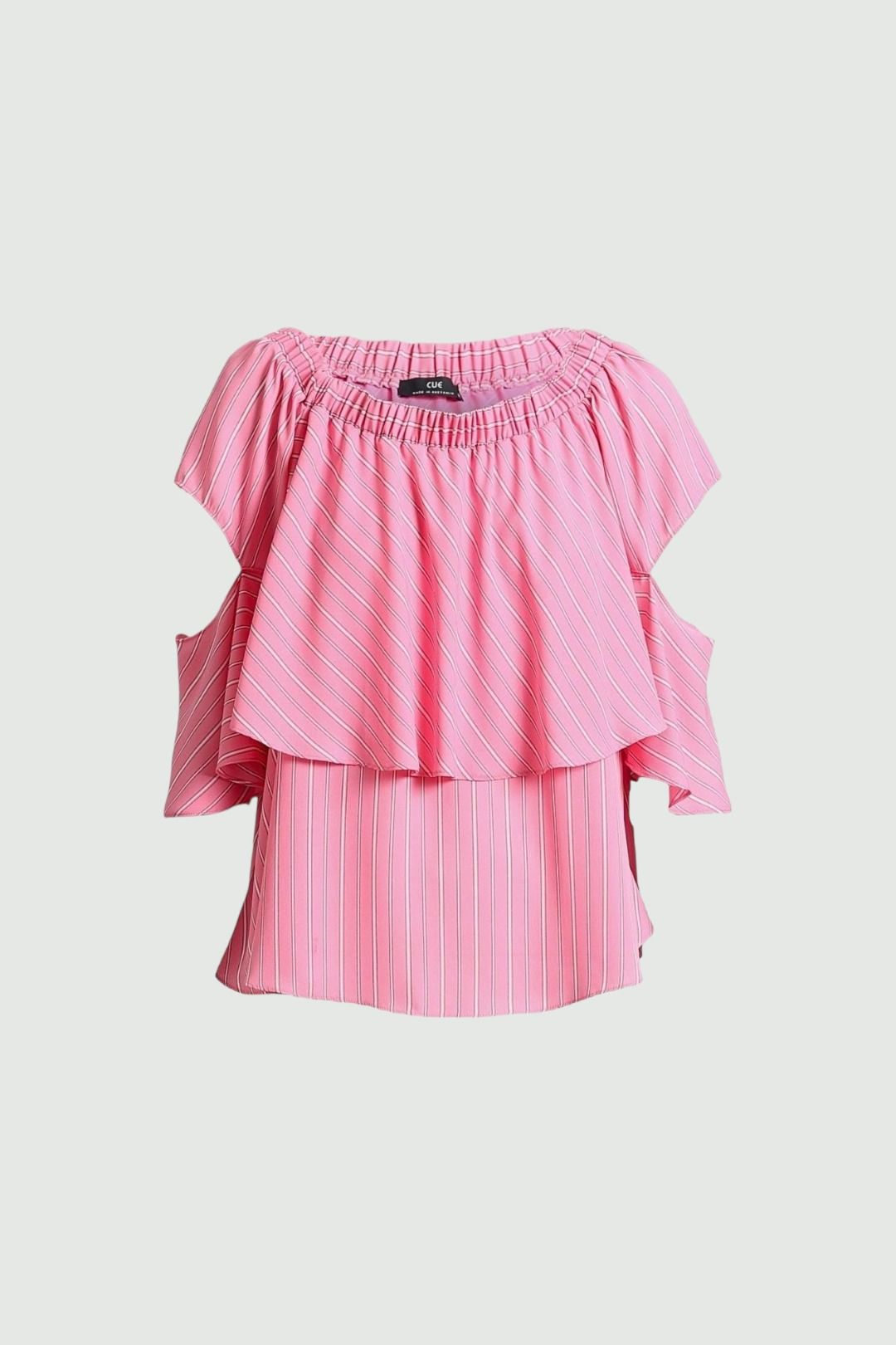 Cue Off The Shoulder Top in Pink