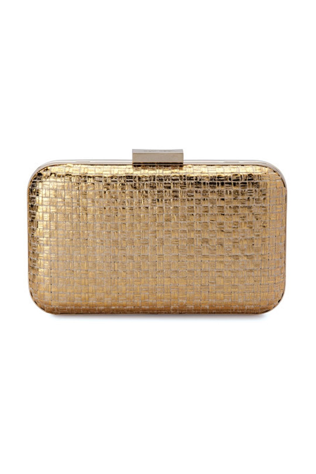 ★olga berg★ メッシュポーチ カラー: Gold Gold Chica Metallic Textured Clutch | Olga Berg