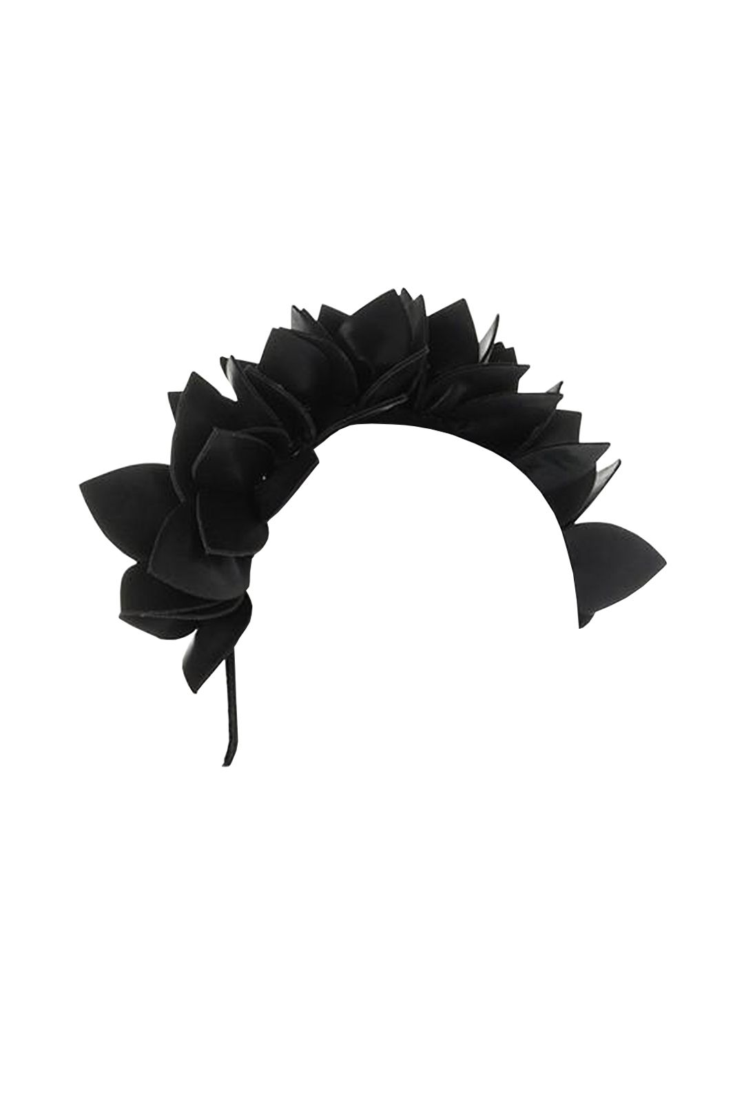 Black floral shop headband