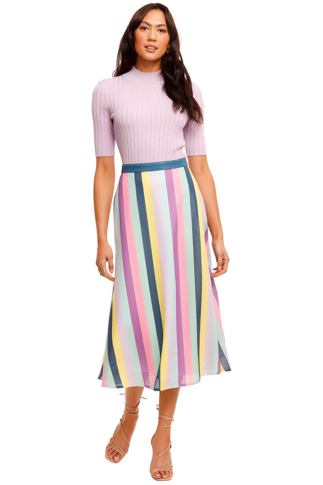 Striped skirt design new arrivals