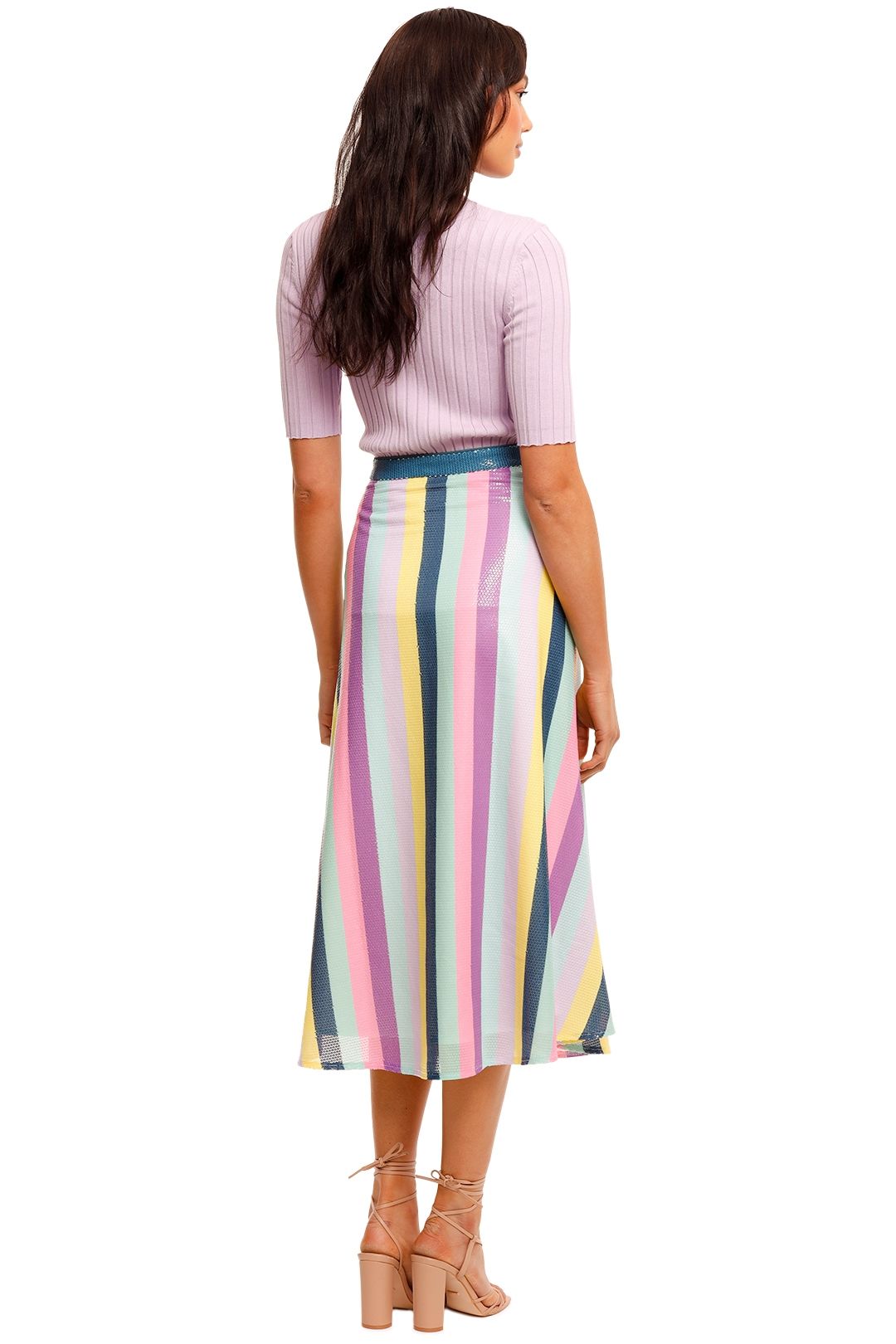 Olivia Rubin Penelope Striped Skirt Multi