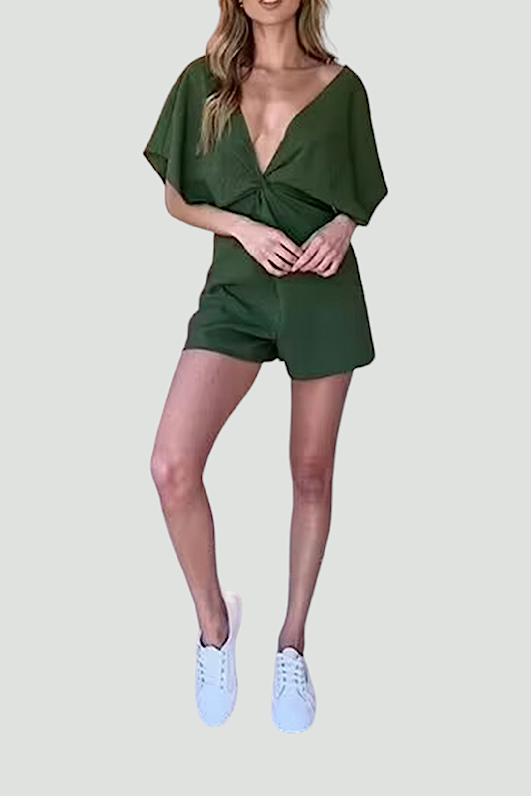 One Fell Swoop Provence Playsuit in Green