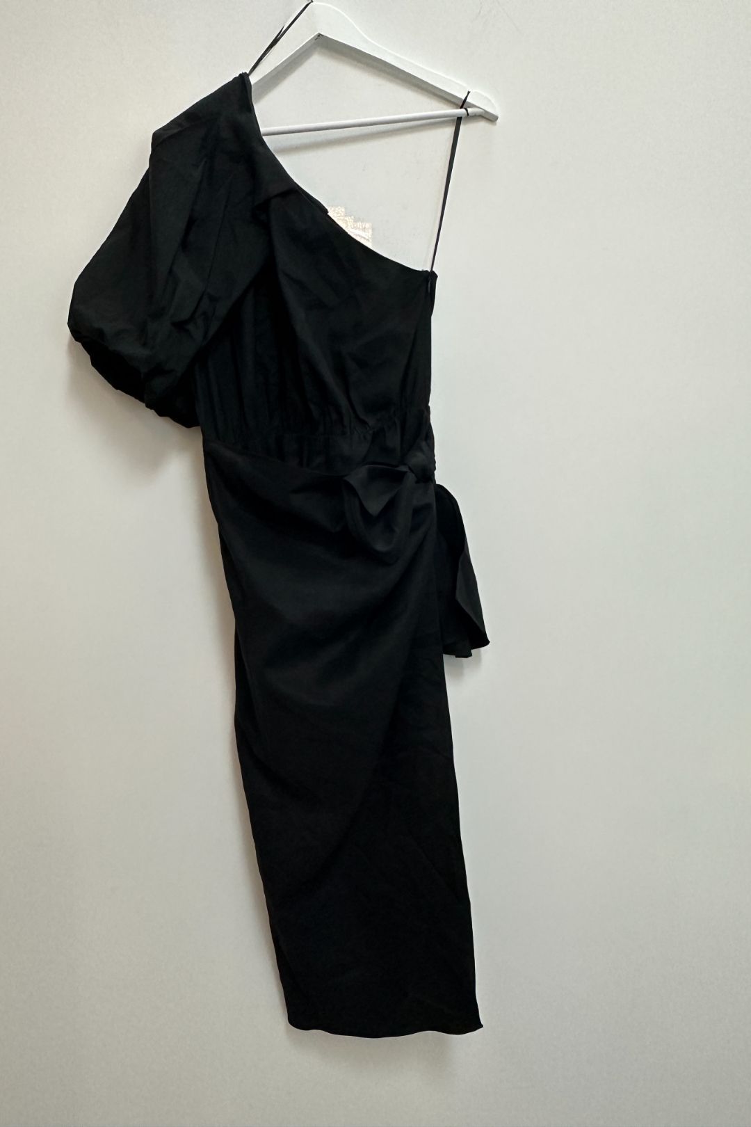 Custom Inked One Shoulder Puff Sleeve Dress - Lycra main image 1