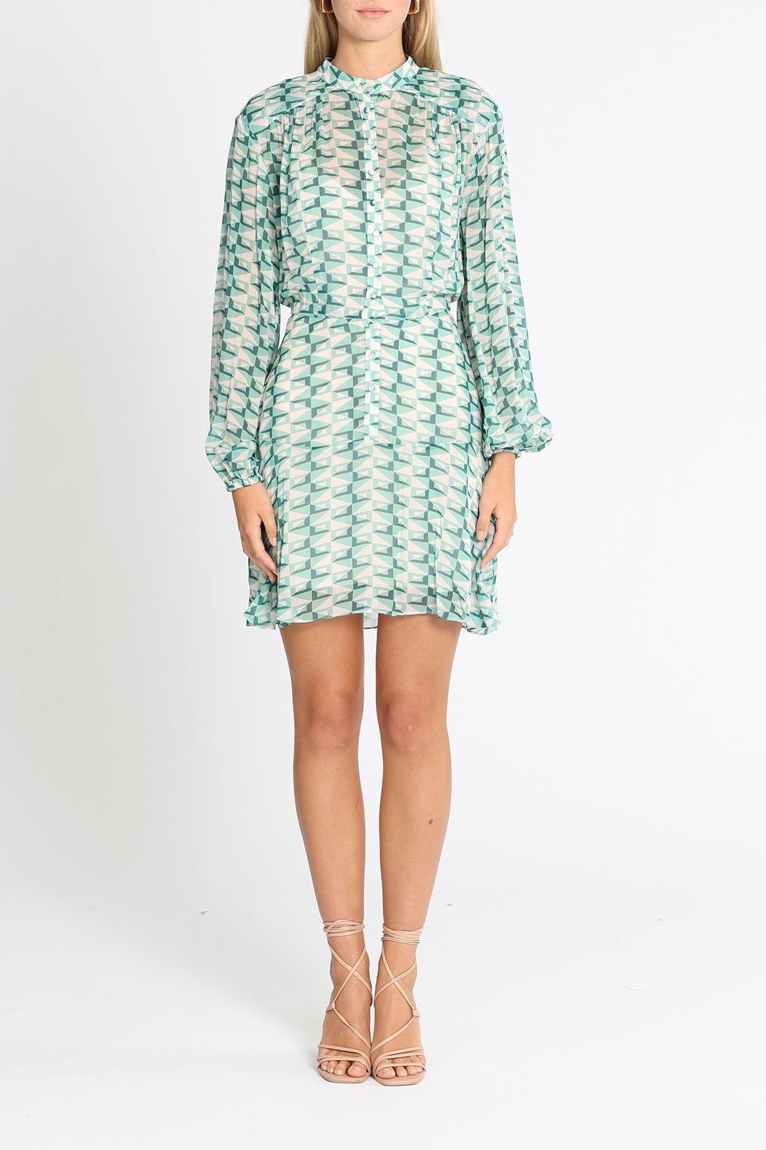 Thurley bluebell print mini dress outlet