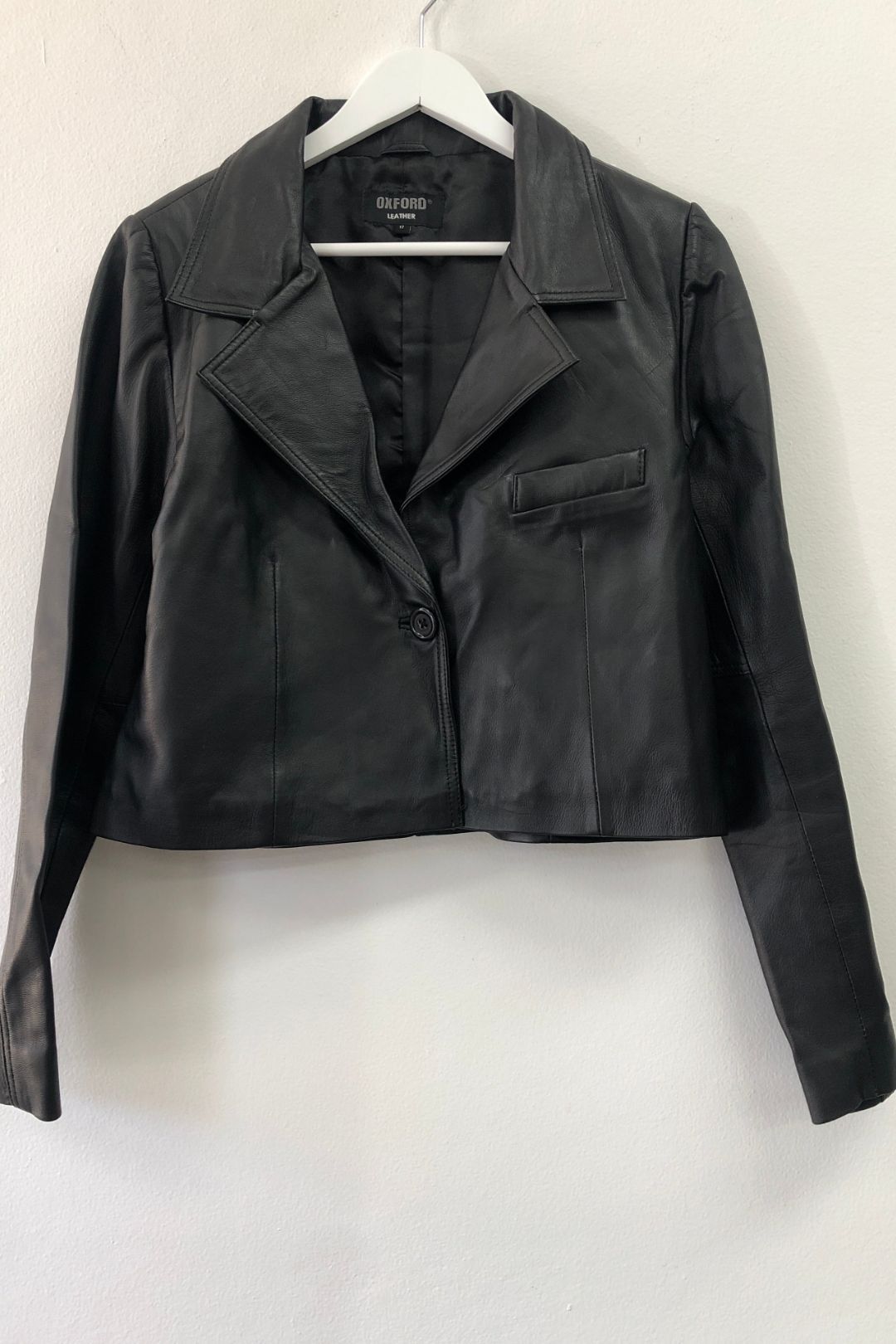 Oxford - Blair Crop Leather Jacket
