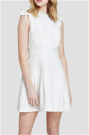 Oxford Morris Lace Insert Dress in White