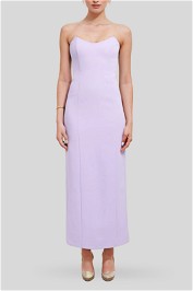 Kookai Oyster Strapless Dress Lilac