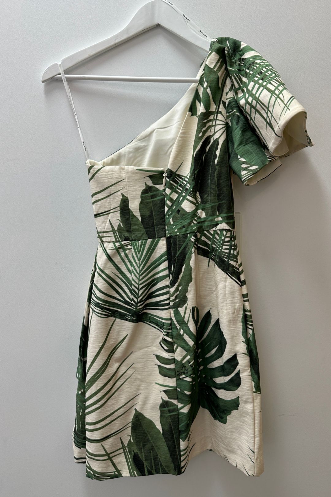 Sheike Palms One Shoulder Mini Dress
