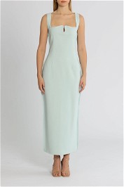 Paris Georgia Diamond Sleeveless Midi Dress Mineral Blue