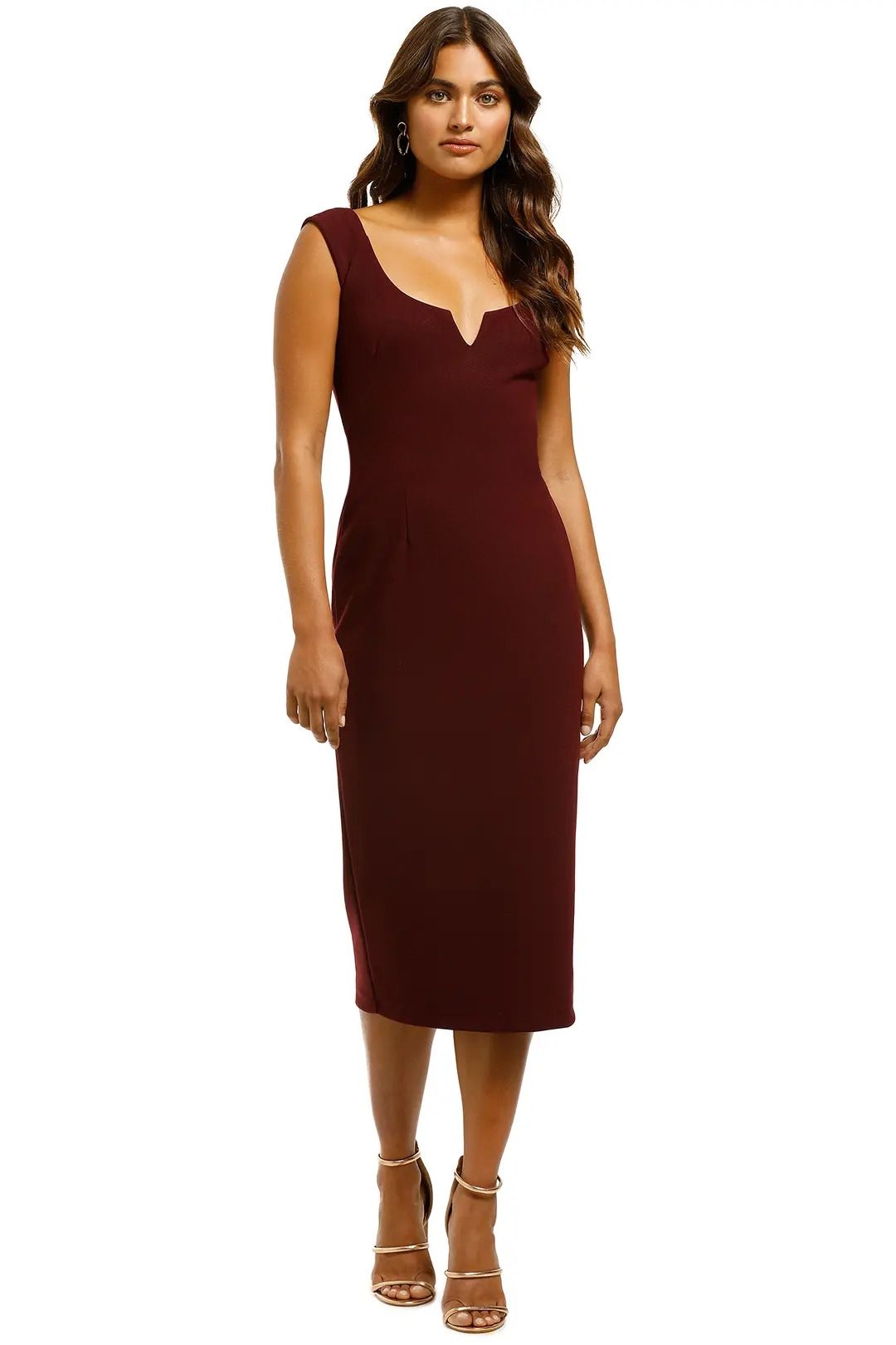 Pasduchas-Charmed-Scoop-Midi-Dress-Wine-Front-No-Belt