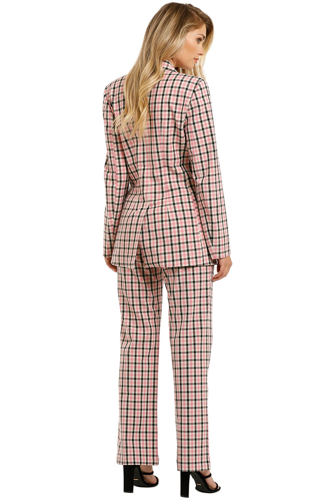 Checkered pantsuit on sale