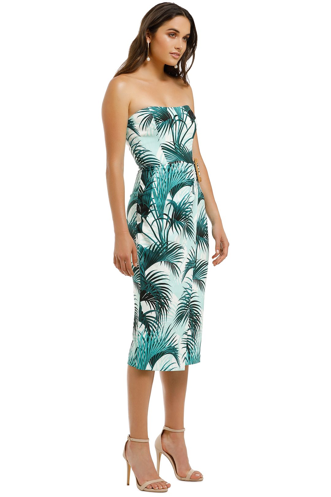 Everglade Strapless Midi Dress in Amazon by Pasduchas for Hire