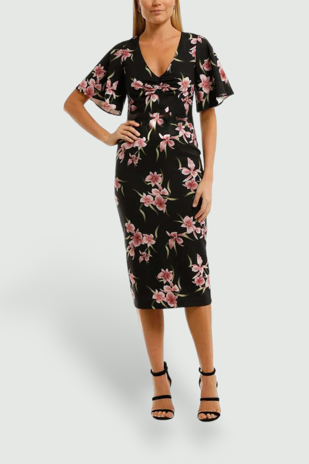 Pasduchas-Haven-Sleeve-Midi-Dress-Orchid-Front
