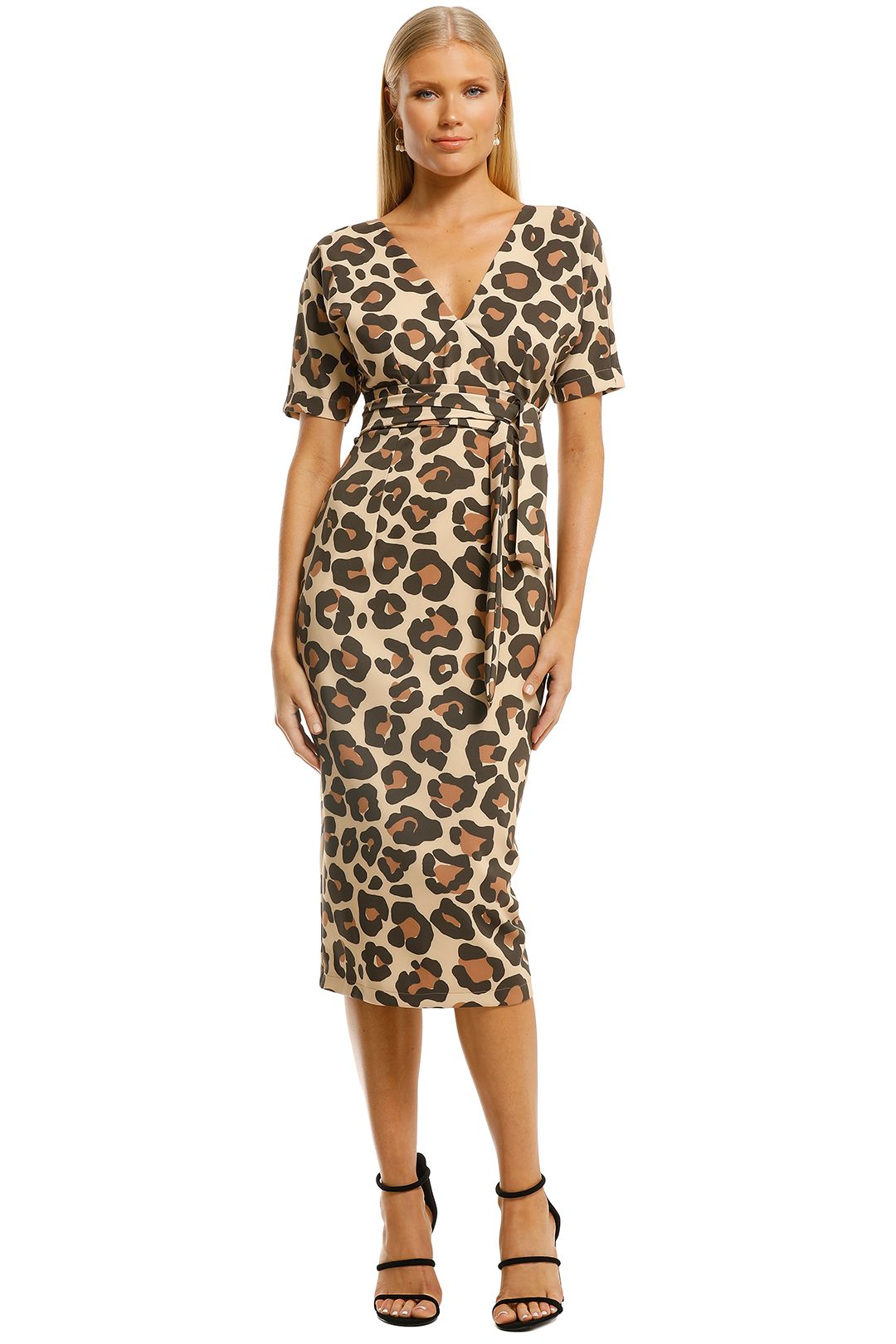 Pasduchas-Leo-Sleeve-Midi-Dress-Caramel-Front