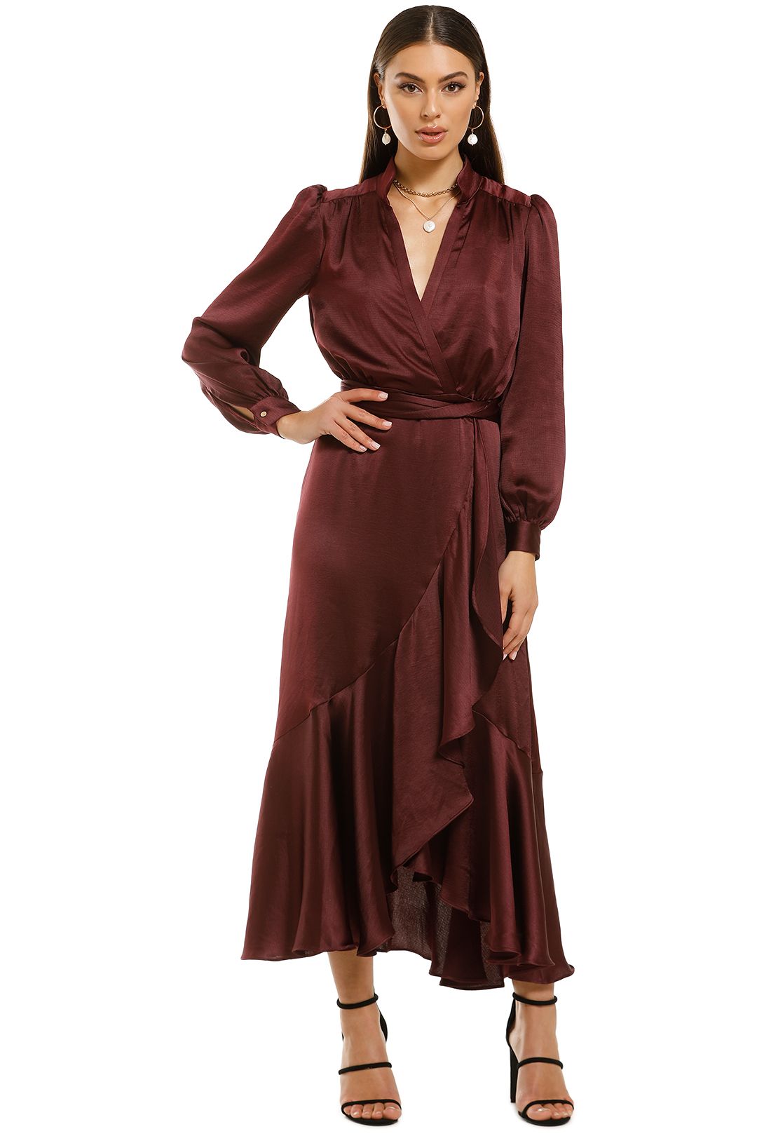 pasduchas perry midi dress Perry Midi Dress in Black by Pasduchas for Rent