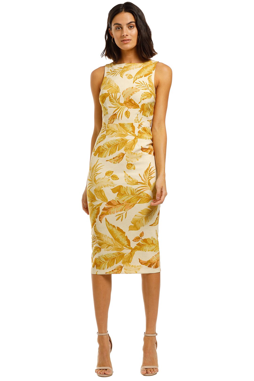 Pasduchas-Shadows-Tie-Midi-Yellow-Print-Front