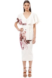 Pasduchas - Abigail Midi Dress - White - Front
