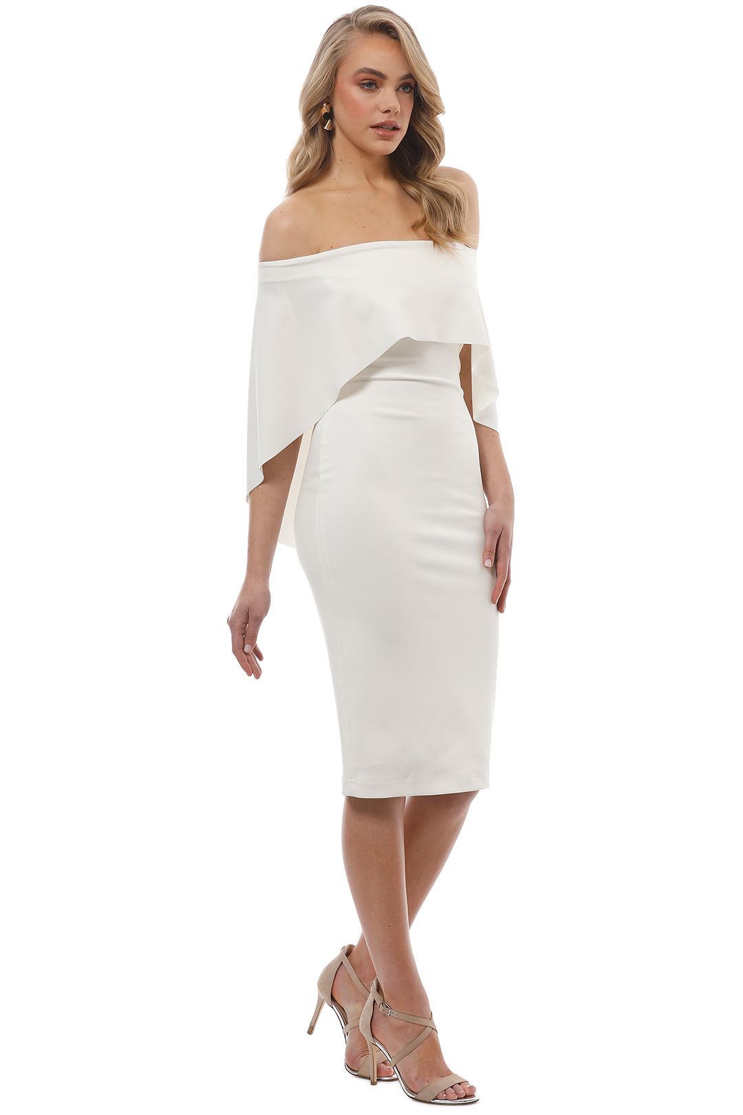 Composure Midi Dress in Ivory by Pasduchas for Hire