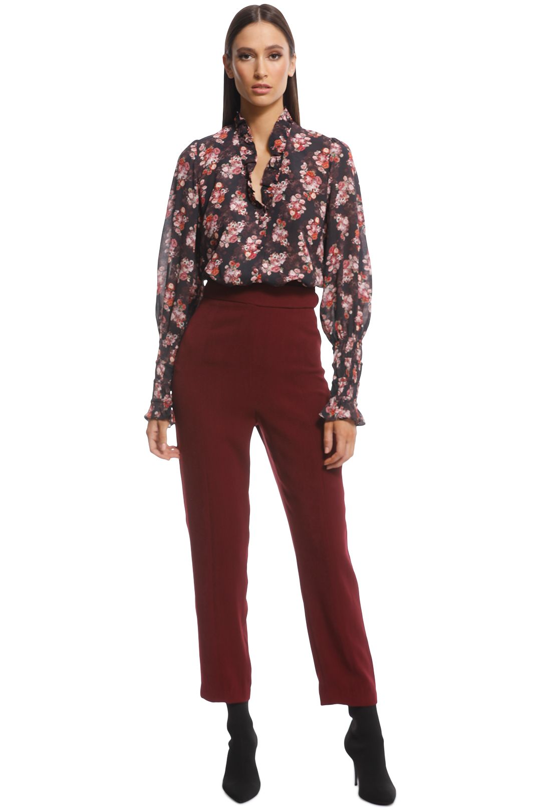 Pasduchas - Fallen Blouse - Black Floral - Front