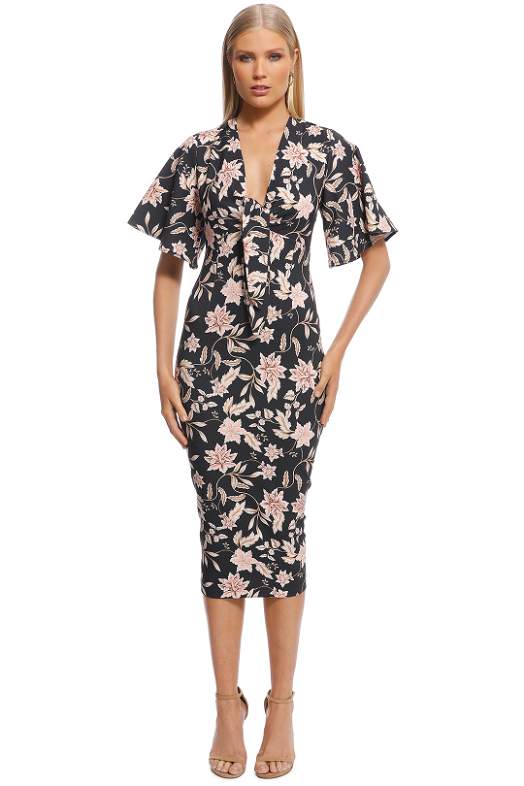 Bonita Midi Dress - Casablanca Print by Talulah for Hire | GlamCorner