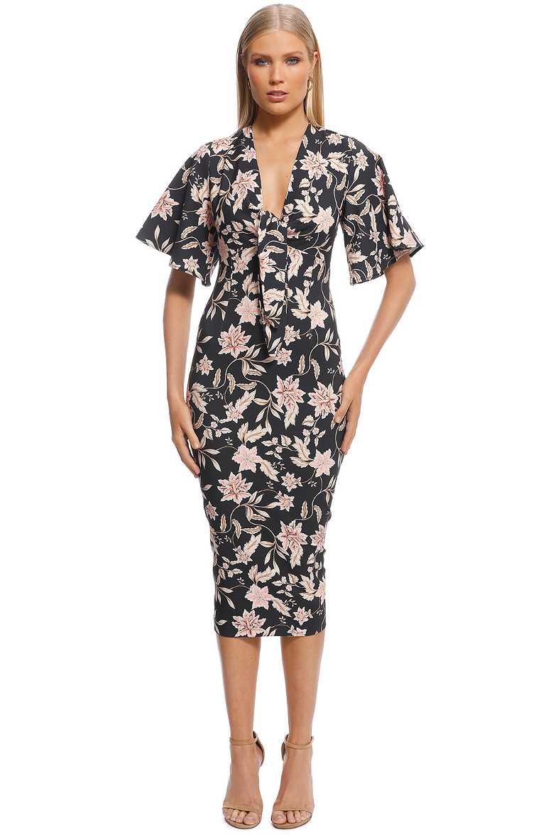 Pasduchas Felicity Midi Dress in Black