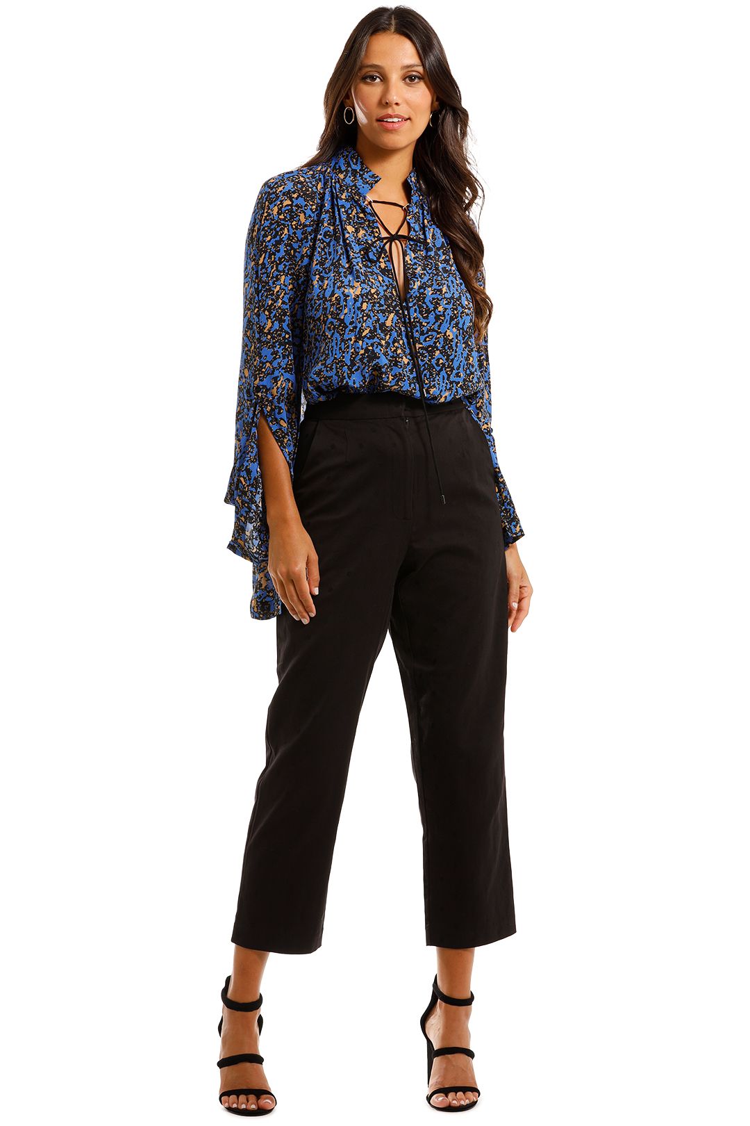 Pasduchas Camille Trouser Black Polka Dot Tapered pants