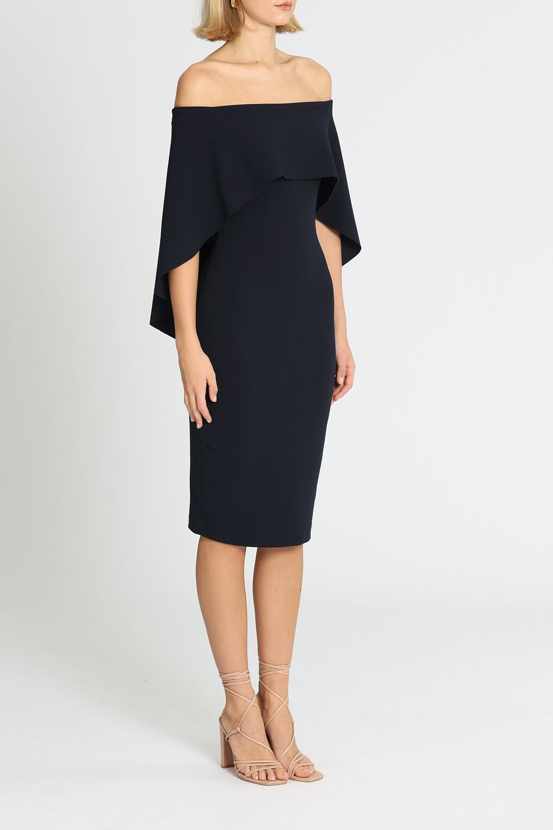 Composure Midi Dress in Black by Pasduchas for Rent