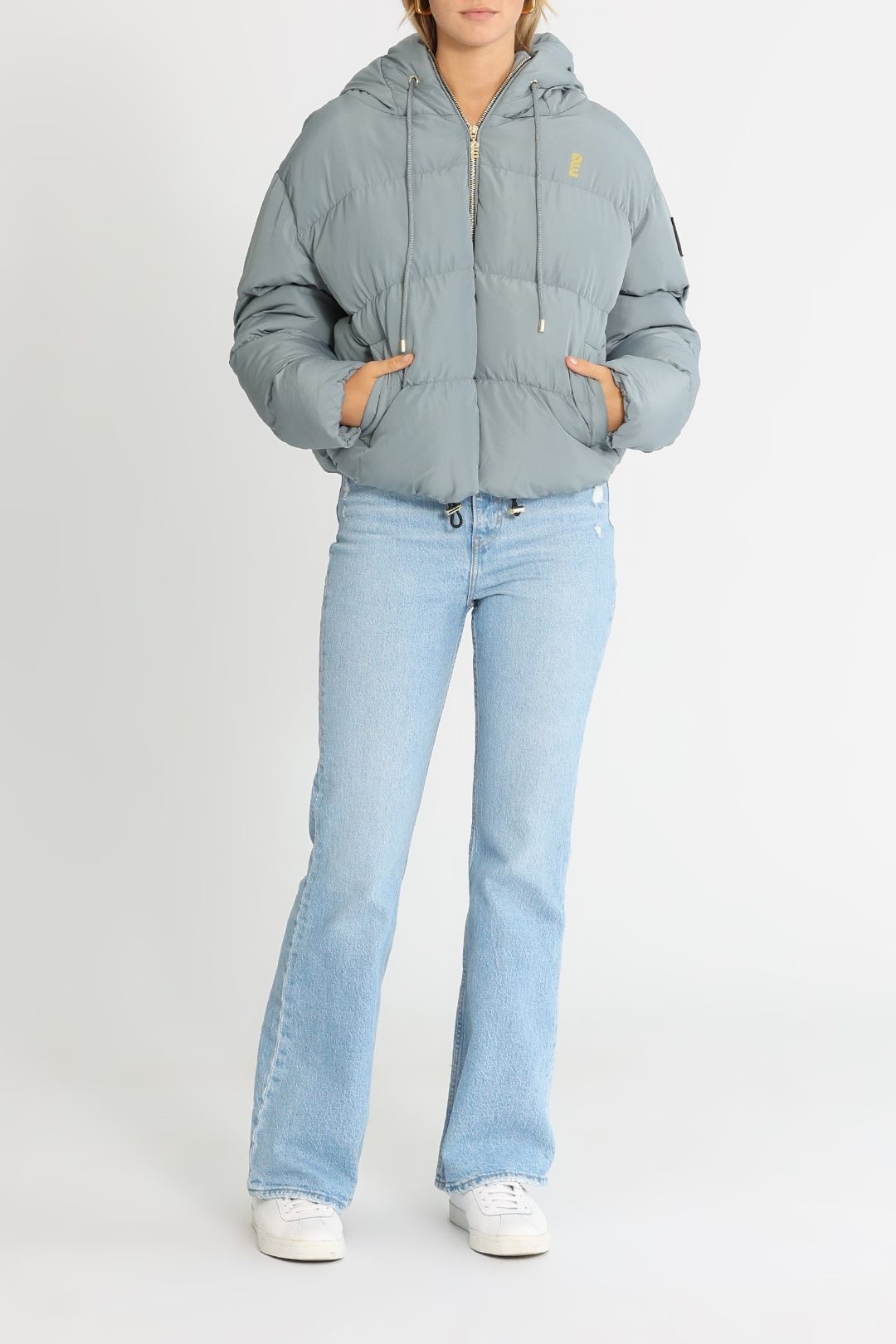 PE NATION All Around Puffer Jacket Quarry Hooded