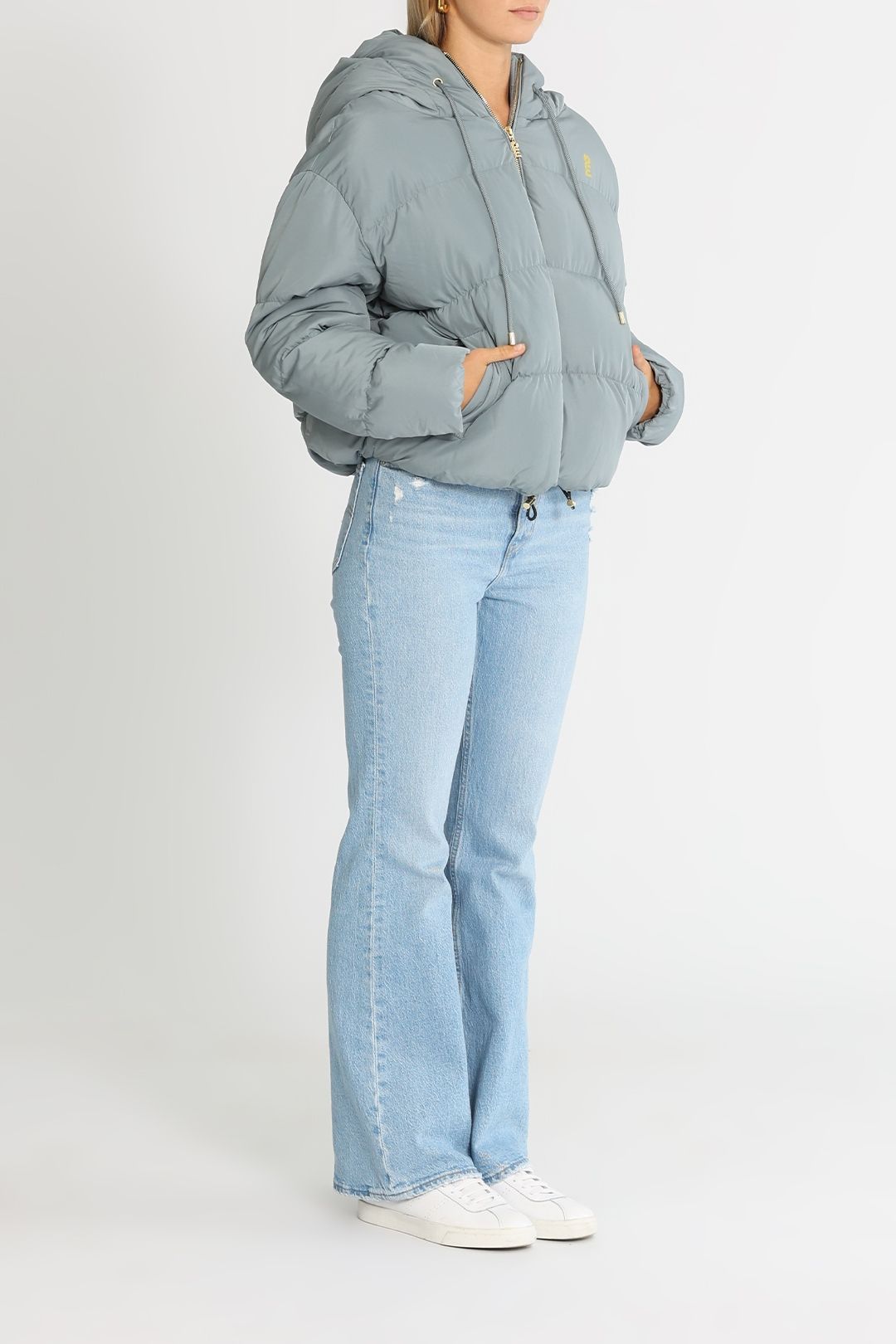 PE NATION All Around Puffer Jacket Quarry Long Sleeves