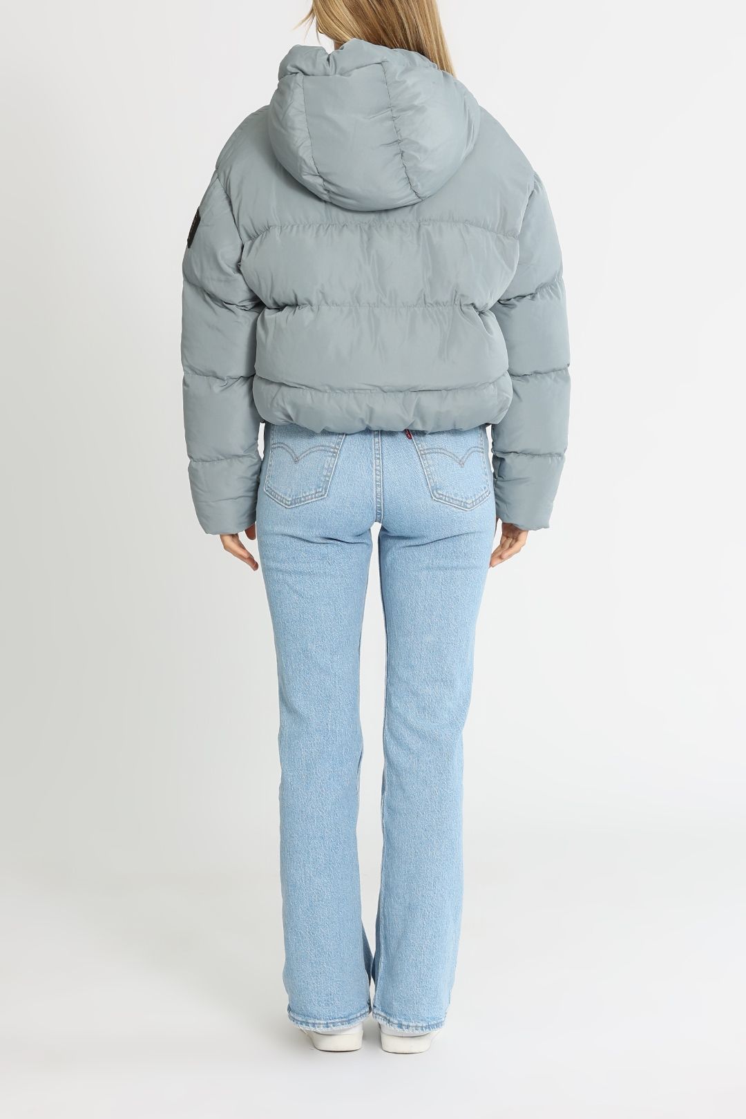 PE NATION All Around Puffer Jacket Quarry Zip Fastening