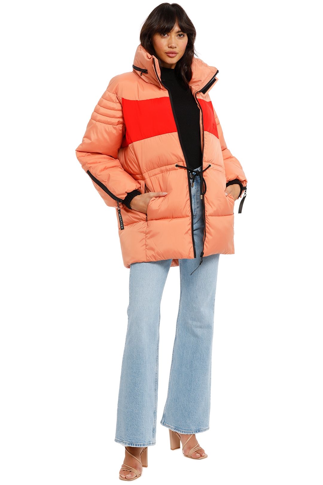 Hire Full Court Jacket in Peach Bloom PE Nation GlamCorner