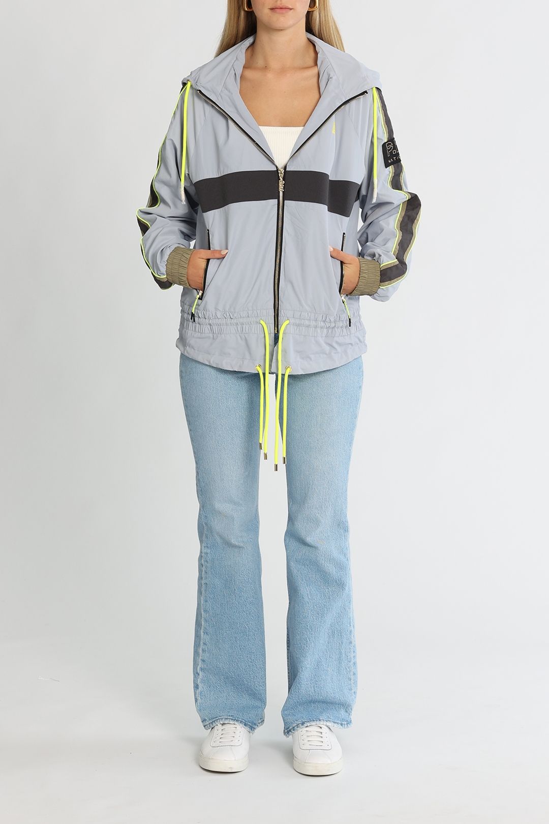 Hire Man Down Jacket in Grey Dawn PE NATION GlamCorner