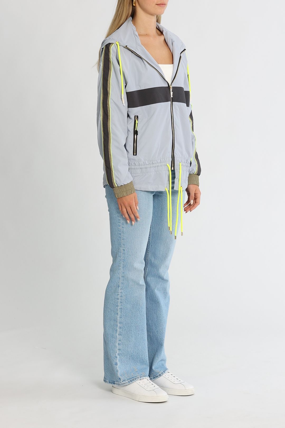 Hire Man Down Jacket in Grey Dawn PE NATION GlamCorner