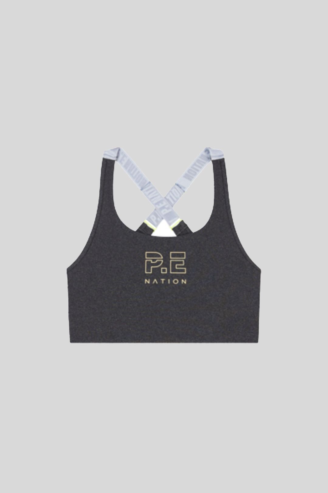 PE Nation Reaction Sports Bra in Gray