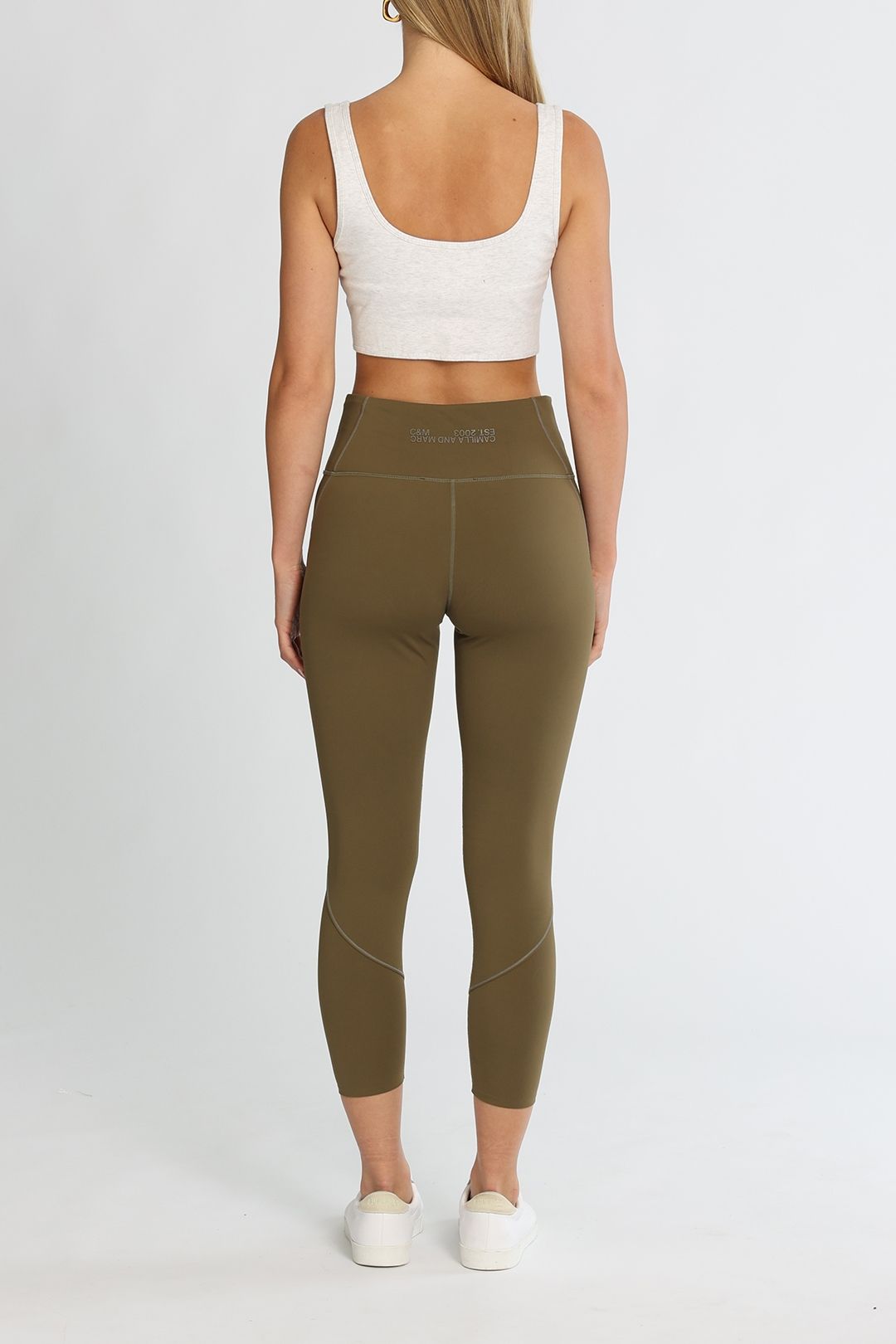 PE NATION Swift Sports Bra Grey Marl Scoop