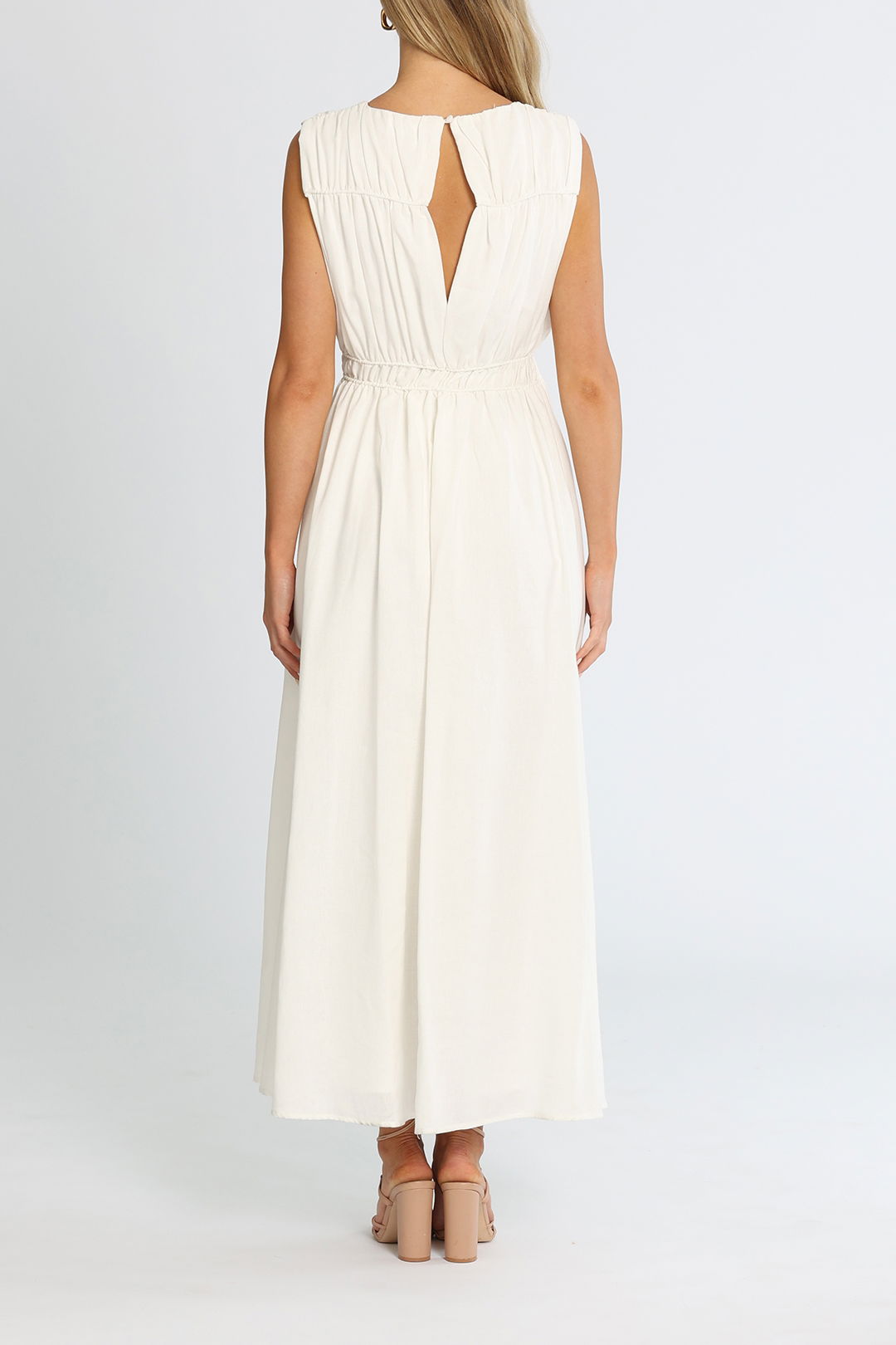 PEONY Organic Cotton Vacation Midi Dress Maagnolia Plunge