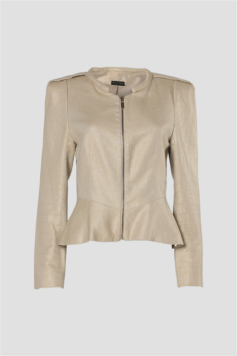 Ted baker cheap peplum leather jacket