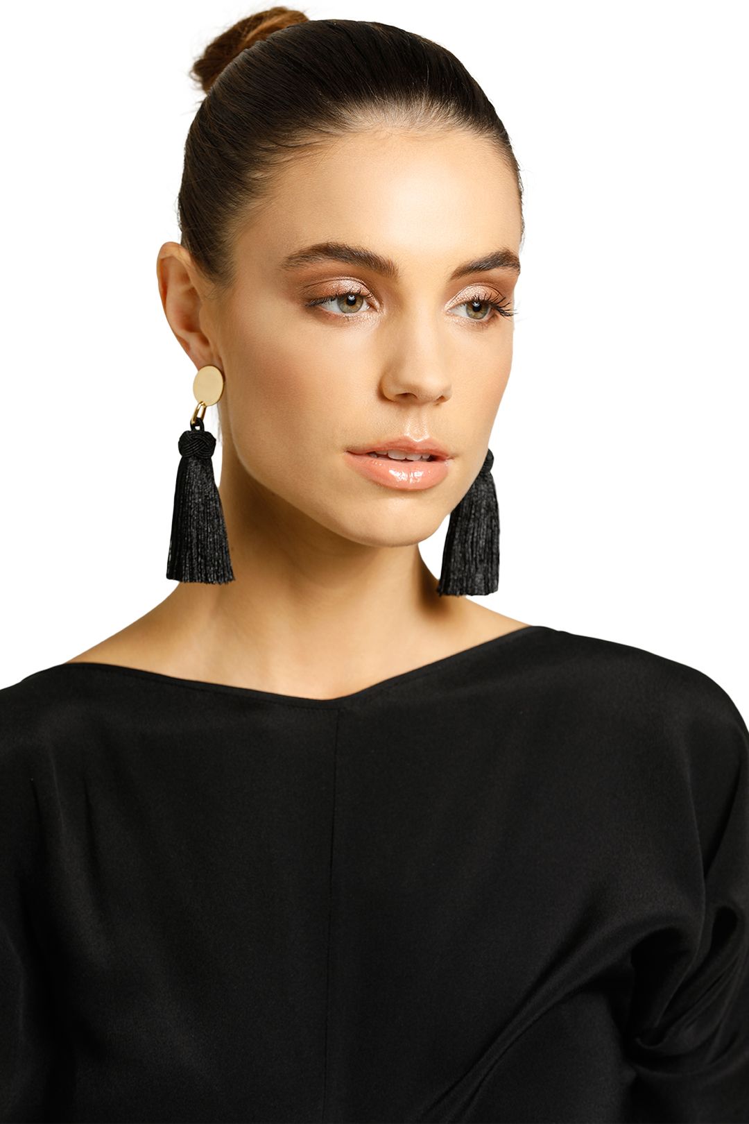 Peter Lang-Drama Earrings-Black-Product