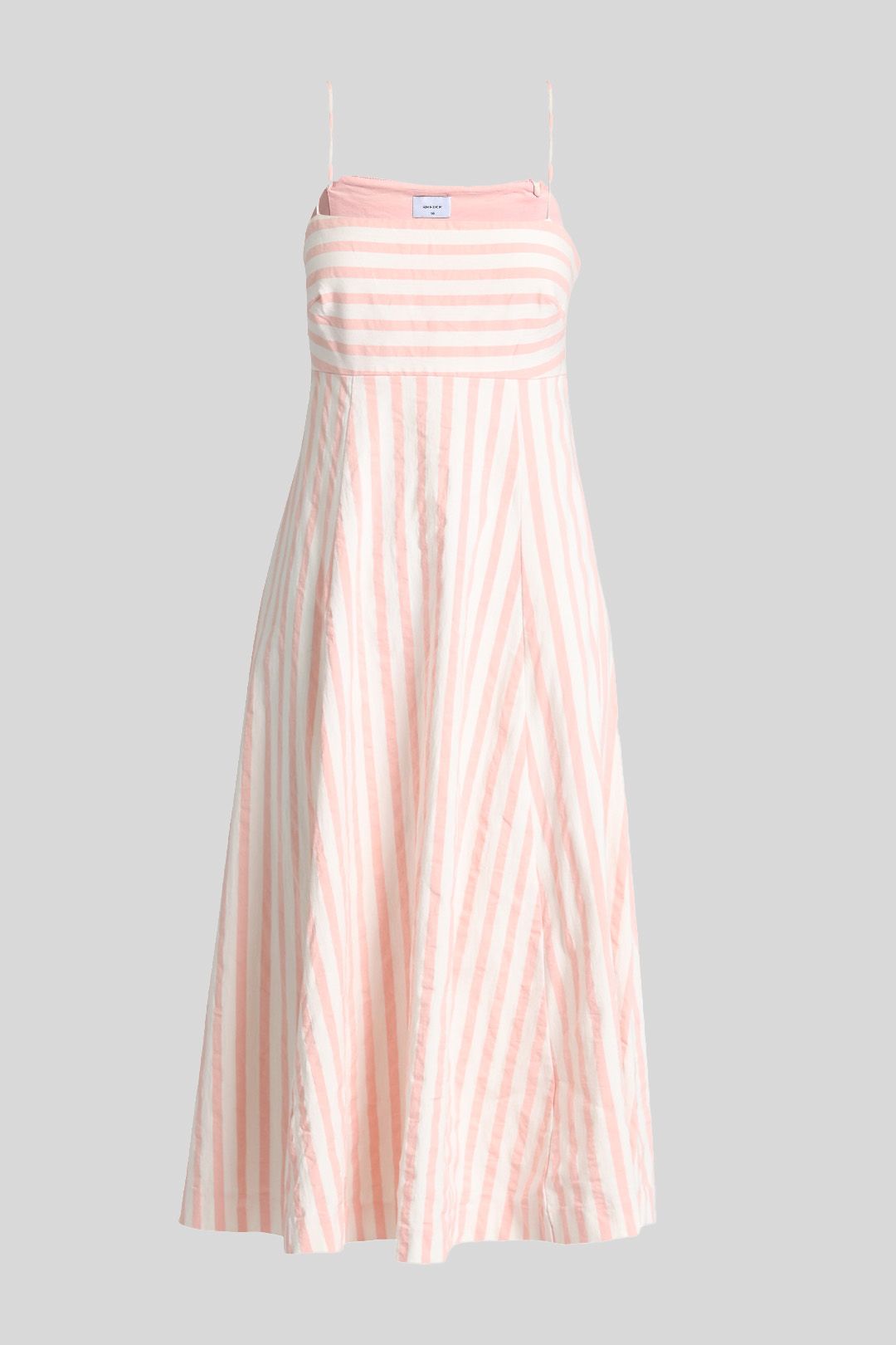Pink and white striped dress clearance