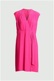Jigsaw Pink V Neck Knee Length Dress