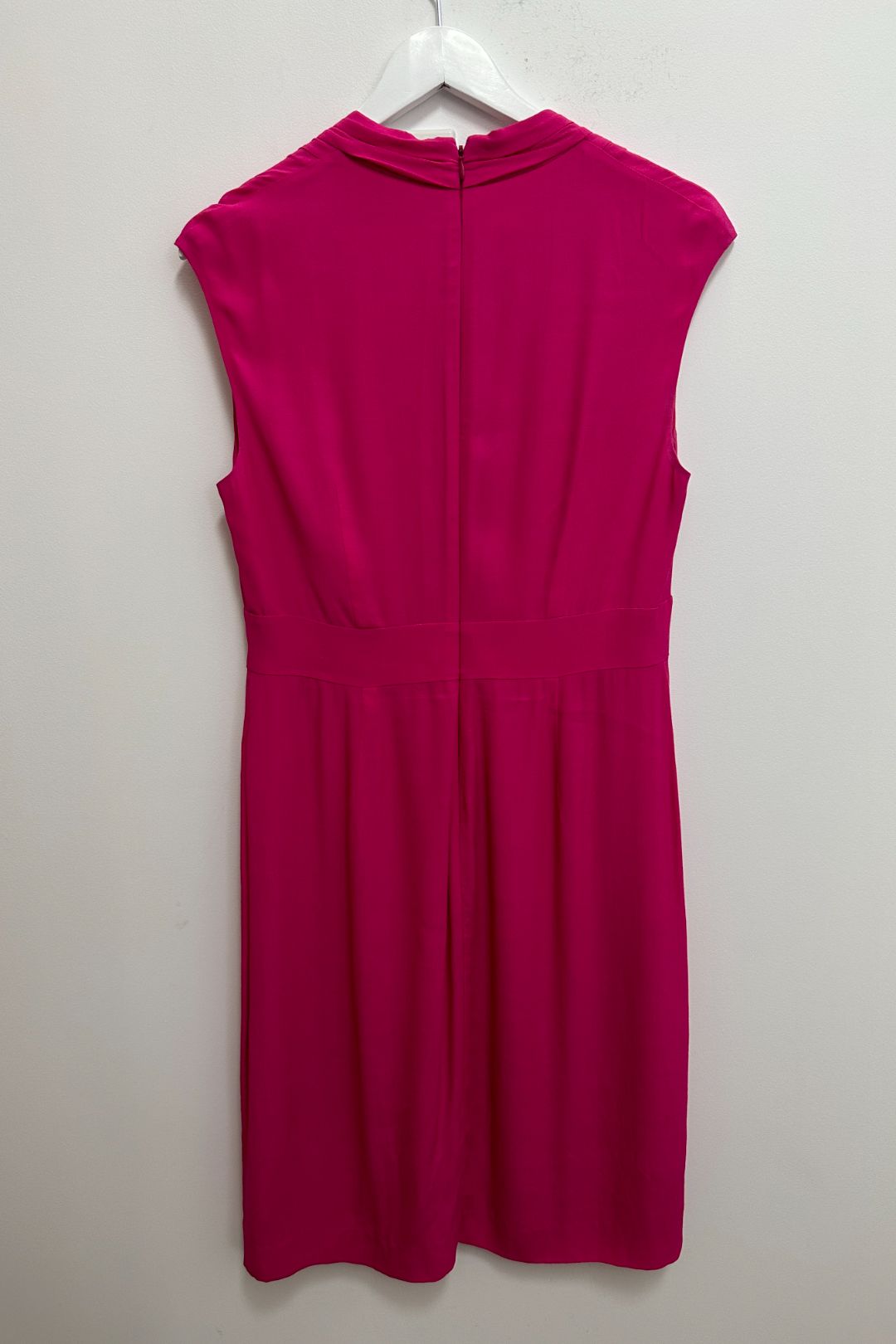 Jigsaw Pink V Neck Knee Length Dress