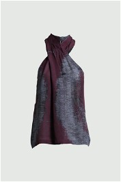 Saba Plum and Grey Silk Top