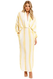 SWF Plunge Dress Golden Hour V Neckline