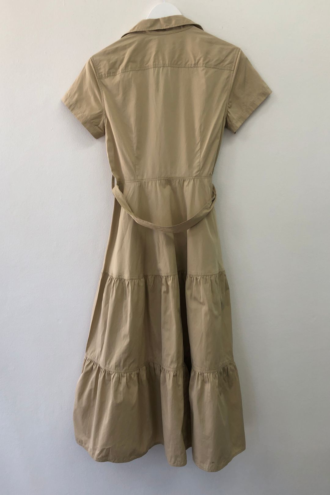 Buy Beige Belted Cargo Shirt Dress | Polo Ralph Lauren | GlamCorner